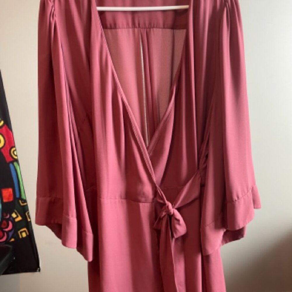 Plus Size 2X City Chic Chiffon Tie Wrap Top
